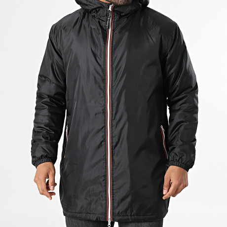Paname Brothers - Parka Capuche Longue Sacha Long Noir