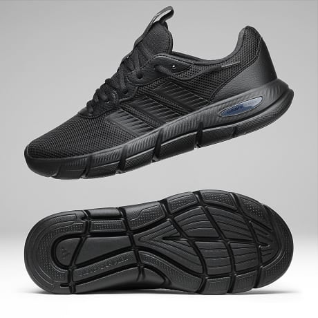 Adidas Sportswear - Baskets Tech Runner 3 Stripes Black Black