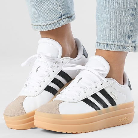 Adidas Performance - Zapatillas Mujer Bold 3 Rayas Blanco Negro Beige