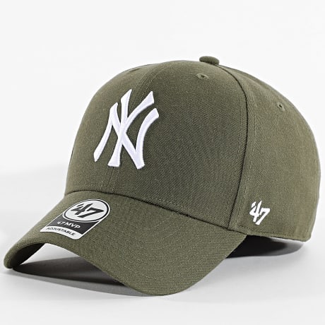'47 Brand - Gorra MVP NY Yankees MVPSP17WBP Verde Kaki Blanco