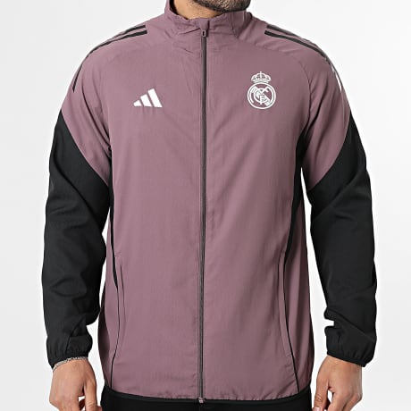 Adidas Performance - Chaqueta Zippée Real Madrid Pre JZ8991 Rosa Oscuro