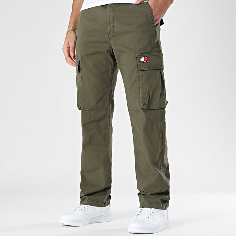 Tommy Jeans - Hose Cargo Otis Cotton Canvas 2403 Olivgrün