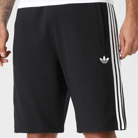 Adidas Originals - Short Jogging A Bandes 3 Stripes KE3566 Noir Blanc