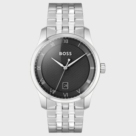BOSS - Orologio Principle 1514123 Argento Nero