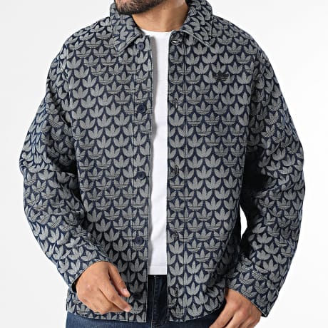 Adidas Originals - Surchemise Jean Monogram KD0397 Bleu Brut