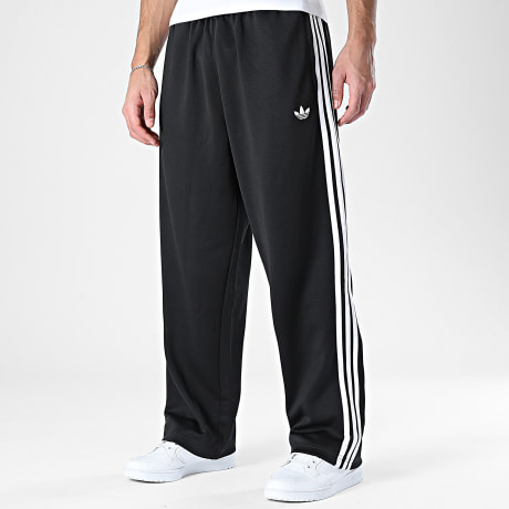 Adidas Originals - Pantalon Jogging A Bandes Loose TP KC8534 Noir Blanc