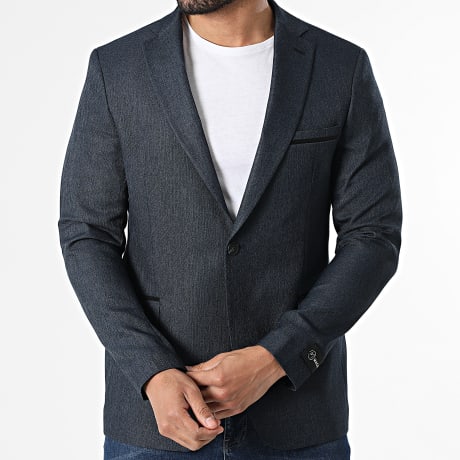 Mackten - Blazer Jacke 240 Marineblau Meliert