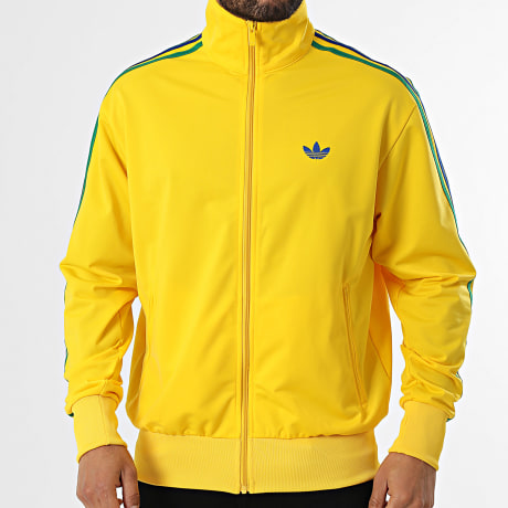 Adidas Originals - Veste Zippée A Bandes Firebird KD3848 Jaune