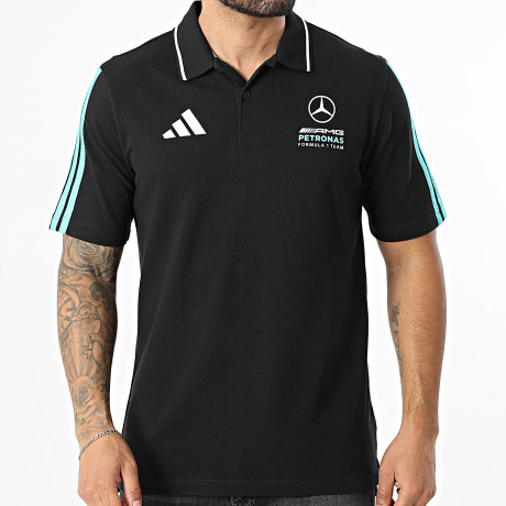 Adidas Performance - Polo De Manga Corta Con Bandas AMG Mercedes DNA KE8165 Negro