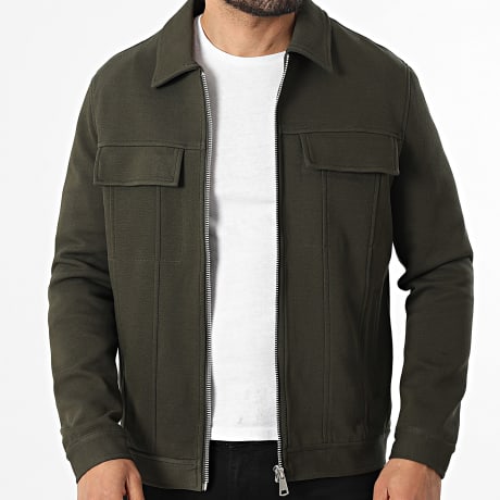 Frilivin - Chaqueta con cremallera U21 Verde Kaki