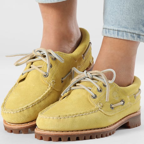 Timberland - Chaussures Femme Authentic A2GNV Medium Yellow Suede