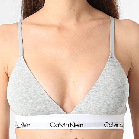 Calvin Klein - Women 27s Bra Lightly Lined Triangle QF8498 Heather Gray