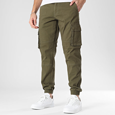 Only And Sons - Pantalon Cargo Cam Stage Vert Kaki