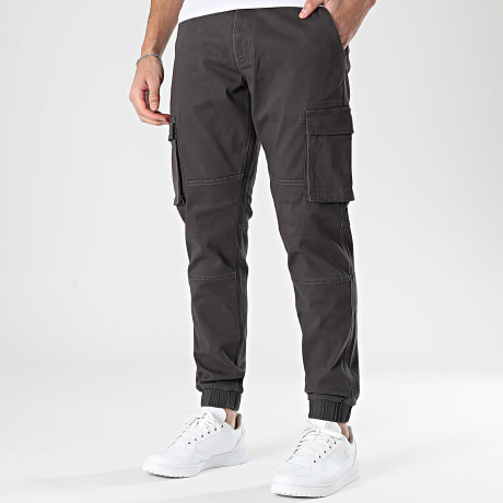 Only And Sons - Pantalon Cargo Cam Stage Gris Anthracite