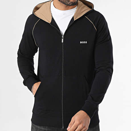 BOSS - Sweat Zippé Capuche Mix And Match 50515313 Noir