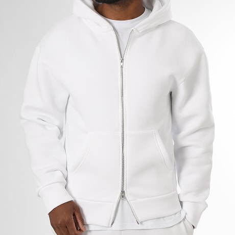 LBO - Camisola com Capuz Zippada 4127 Branco