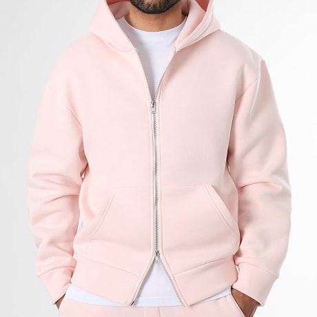 LBO - Camisola com Capuz Zíper 4133 Rosa