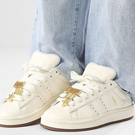 Adidas Originals - Baskets Femme Campus 00s IH4363 Off White Gold Metallic