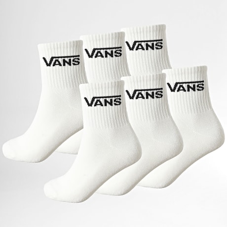 Vans - Lot De 6 Paires De Chaussettes 00QCC Blanc