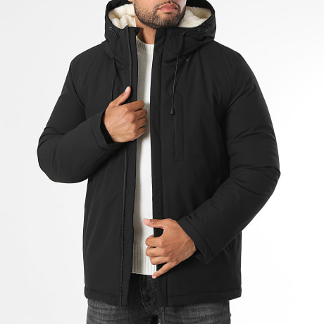 LBO - Doudoune A Capuche Mat 0036 Noir