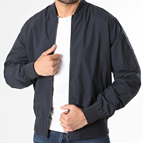Schott NYC - Bomber Jacket Amston Navy Blue