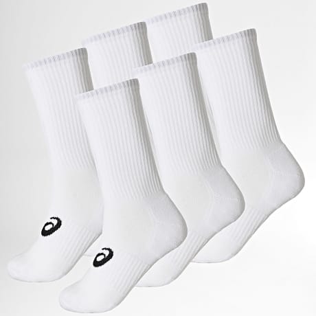 Asics - Pack de 6 pares de calcetines 3033C302 Blanco