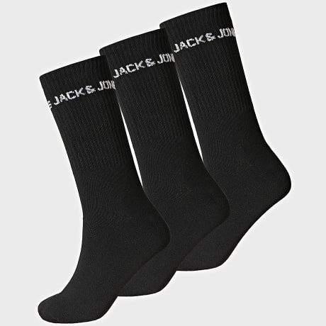 Jack And Jones - Pack de 3 Pares de Calcetines Melvin Negro