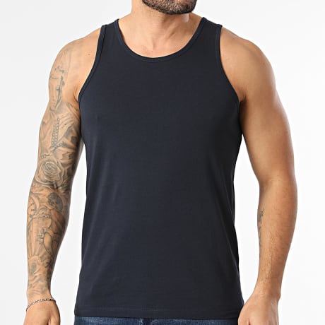Jack And Jones - Camiseta sin mangas Organic Basic Azul Marino Oscuro