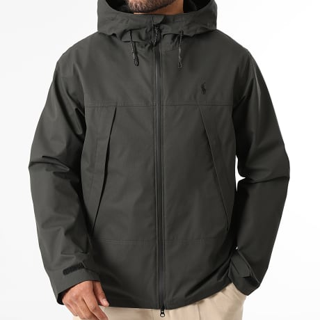 Polo Ralph Lauren - Veste Capuche Zippée Original Player Gris Antrhacite