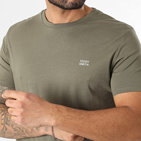 Teddy Smith - Camiseta Regular Fit 11016931D Verde Caqui
