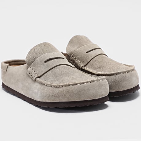 BIRKENSTOCK - Sneaker Mules Naples Wrapped Taupe