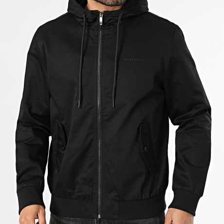 Teddy Smith - Jacket Hoodie Zipped Sansonito STR1200116D Black