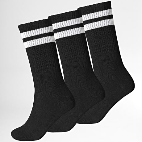 Jack And Jones - Pack de 3 pares de calcetines Travis negro blanco