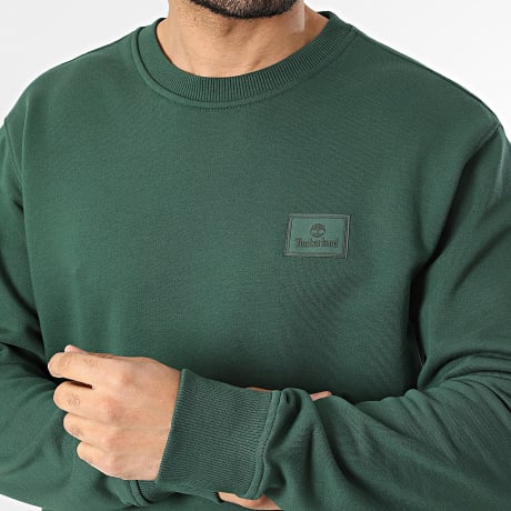 Timberland - Sudadera Crewneck Silicon Badge A6KPB Verde Oscuro