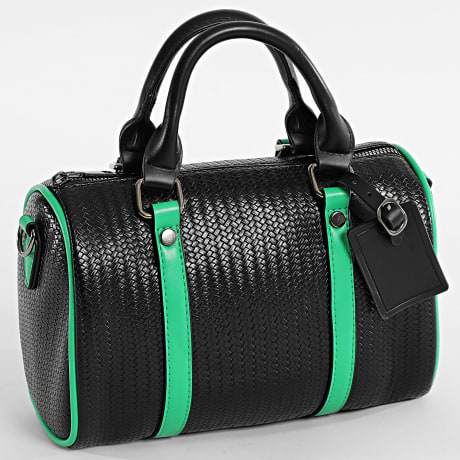 Fins de Séries - Handtasche Damen 336 Schwarz Grün