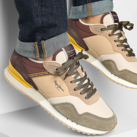 Pepe Jeans - Zapatilla London Soft PMS400030 Verde Piedra