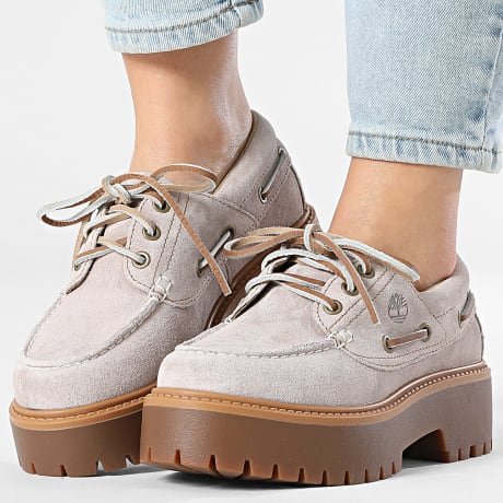 Timberland - Féminin Sneakers Stone Street Boat A2GVF Light Purple Suede