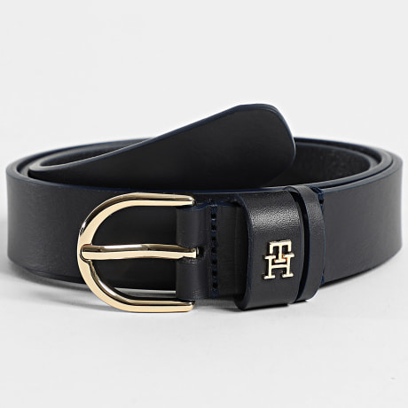 Tommy Hilfiger - Ceinture En Cuir Essential Effortless 6836 Bleu Marine