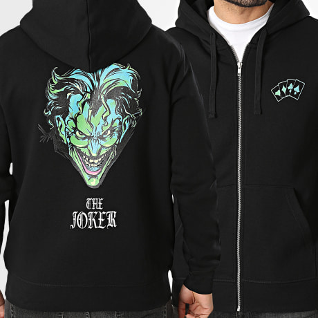 The Joker - Hoodie Joker Hybrid Black Zip-Up Hoodie