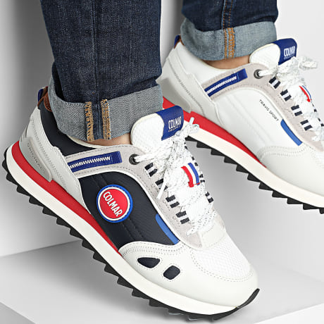 Colmar - Sneakers Travis Sport Dual Bianco Navy Rosso
