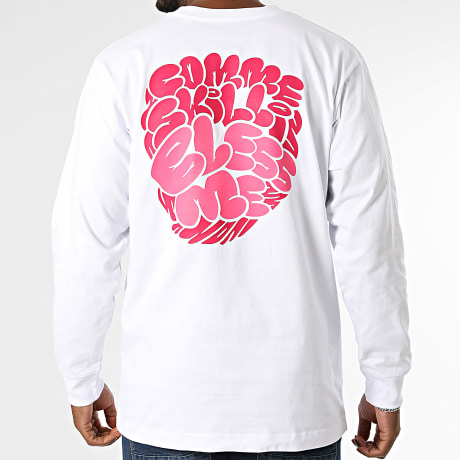 Kanoé X Mise A Jour - Tee Shirt Manches Longues Bless Me Blanc