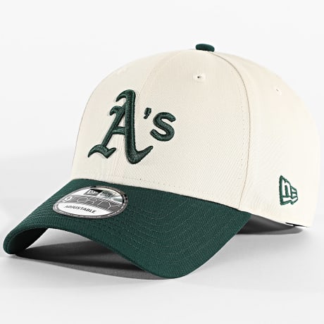 New Era - Casquette MLB Colour Block 9Forty Oakland Athletics 60595214 Beige Vert Foncé