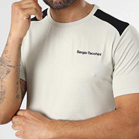 Sergio Tacchini - T-Shirt Arcata 41448 Beige Nero