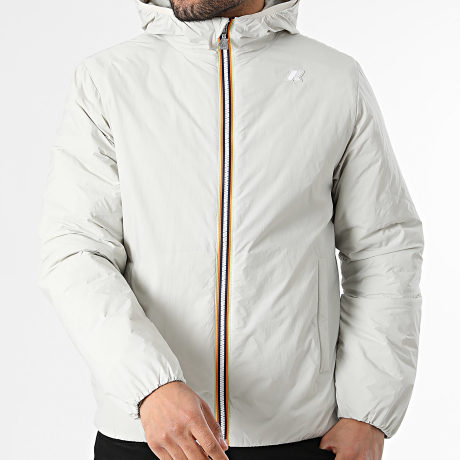 K-Way - Jacket Hoodie Zip Jack Plain Warm K2136DW Beige