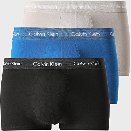 Calvin Klein - Pack of 3 Boxers U2664G Blue King Grey Black
