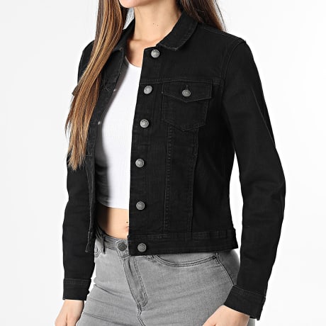 Only - Casaco jeans mulher Wonder Preto