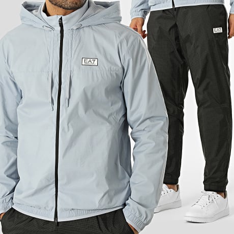 EA7 Emporio Armani - Ensemble De Survetement 7M001383-AF21521 Bleu Clair Noir