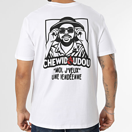 Chewidoudouu - T-Shirt Oversize Moi J'Veux Une Vendéenne Branco