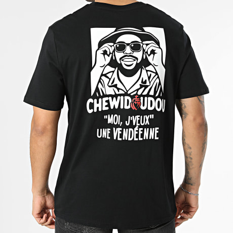 Chewidoudouu - T-Shirt Oversize Moi J'Veux Une Vendéenne Preto