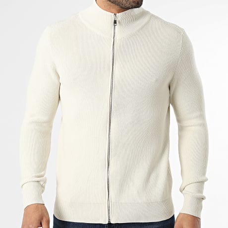 Frilivin - Cardigan met rits 913 Licht beige